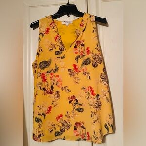 Rose & Olive Sleeveless Blouse - Large